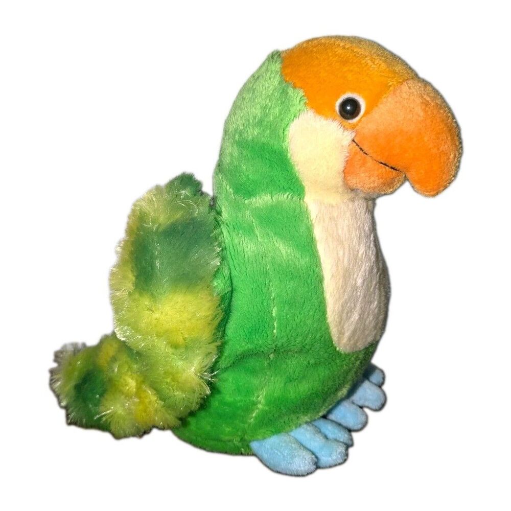 Ganz Webkinz Parakeet Plush Green Bird HM354 2009 Retired No Code